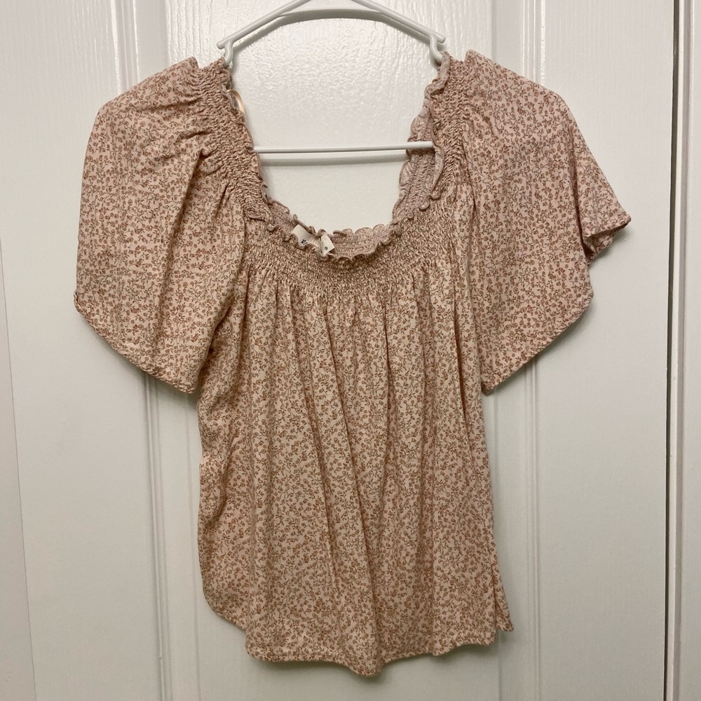 Urban Romantics Pink Floral Babydoll Top